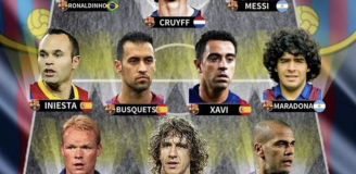 Tak wygląda NAJLEPSZA XI w historii Barcelony!